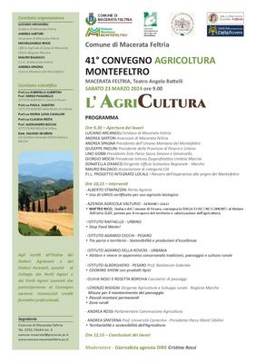 Invito 41 edizione convegno agricoltura 2024